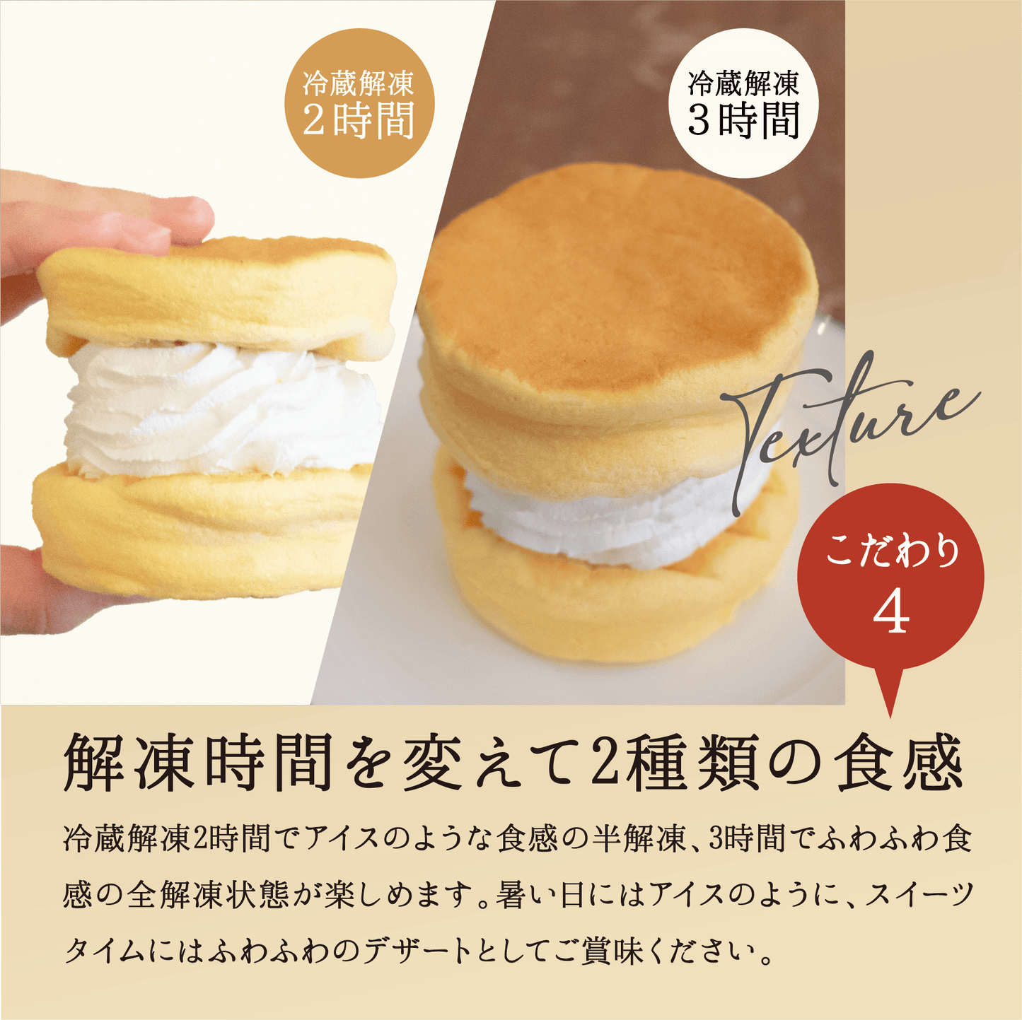 【お試しセット】ふわふわパンケーキ3種3個入(プレーン・塩キャラメル・Wチョコ).